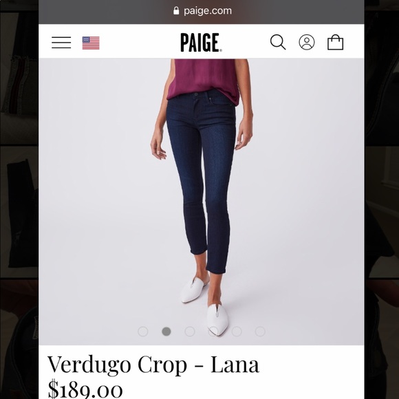 PAIGE Denim Verdugo Crop Jean - Size 28 - Picture 1 of 6